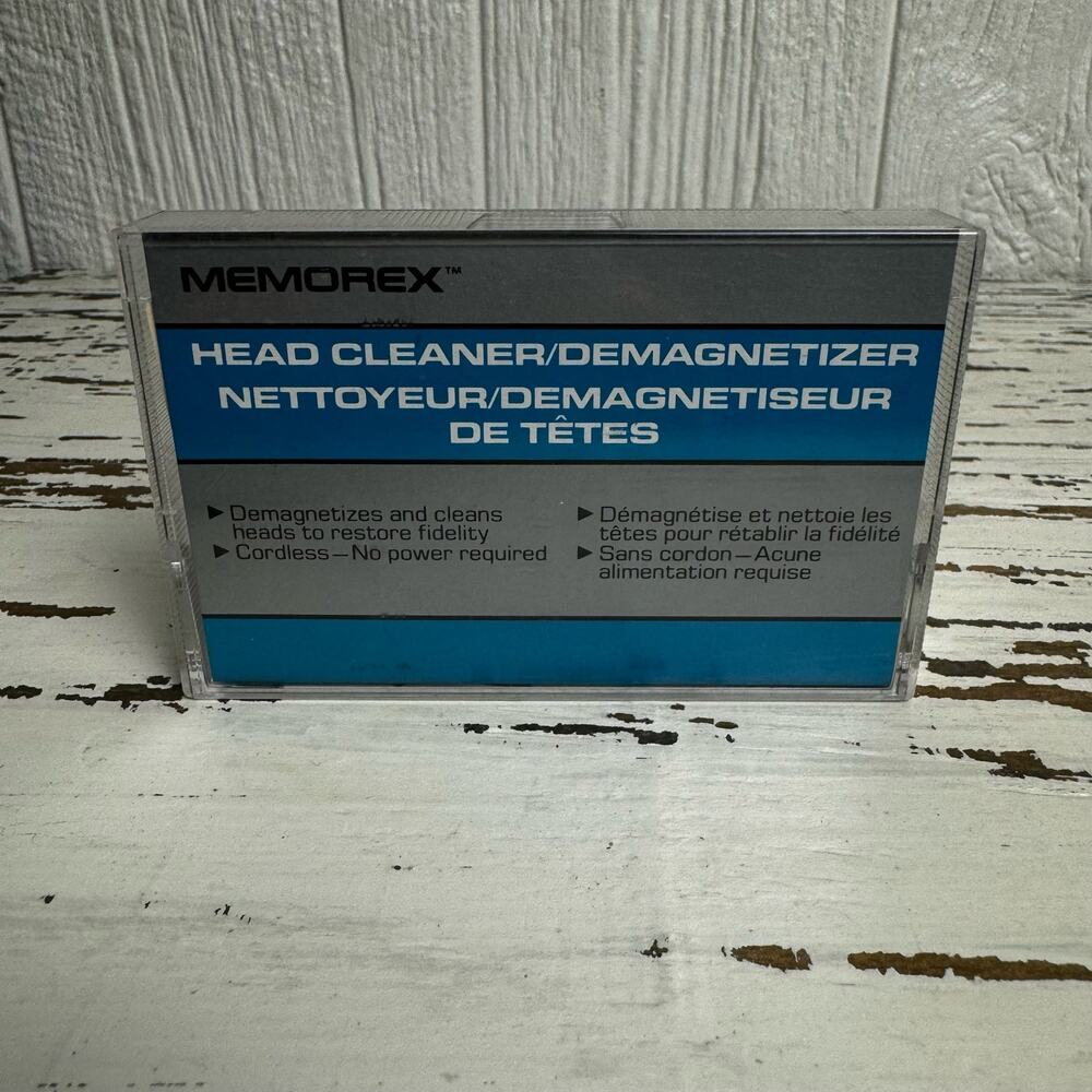Memorex Cassette Head Cleaner Demagnetizer Memtex Products Vintage No Power Req - Picture 3 of 6